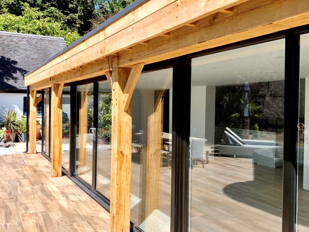 garden room timber structure by Cooltman Bros