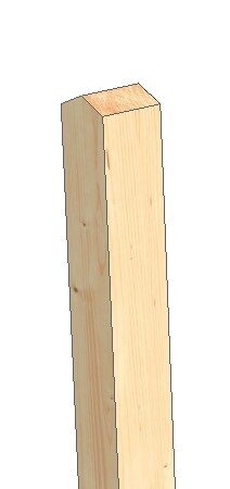 Treated Softwood (Green or Brown) – 1500mm long – 150mm x 150mm – Saddle Top