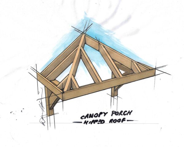 Canopy Porch - Hipped Roof