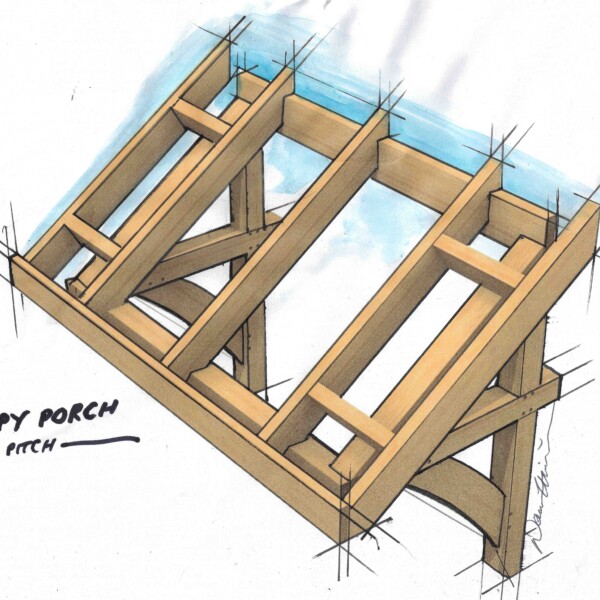 Canopy Porch - Mono Pitch Roof