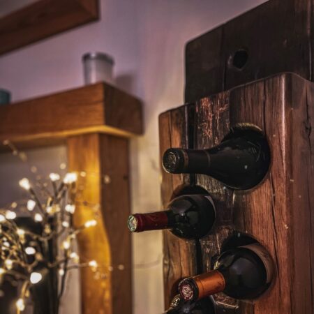 Solid Oak Wine Rack